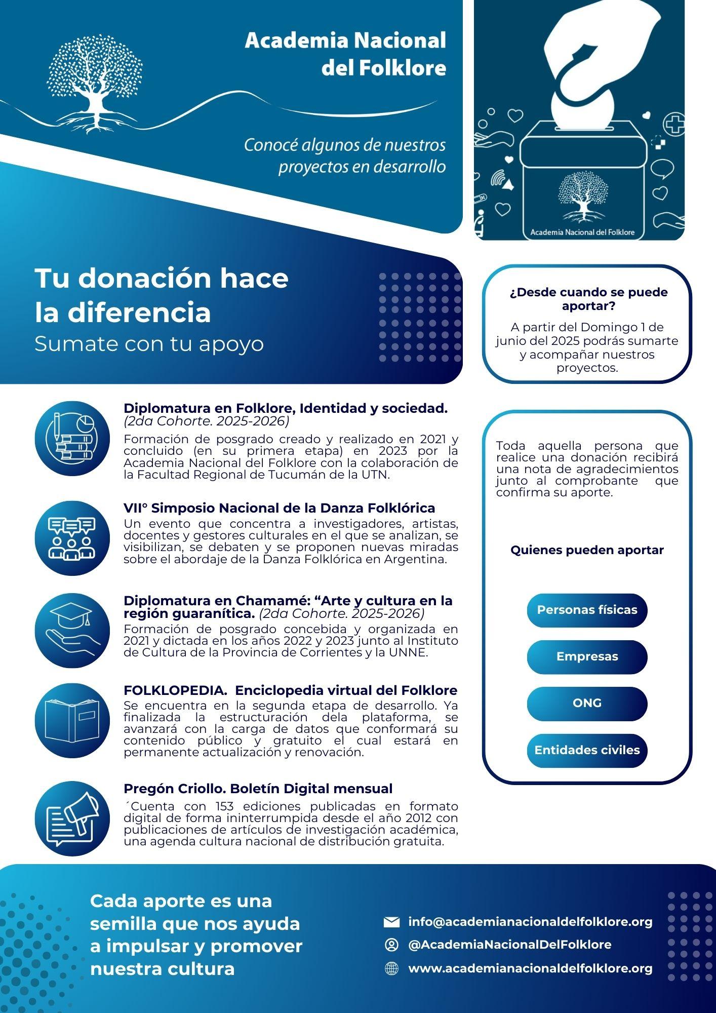 Canal de TV por internet de la Academia Nacional del Folklore