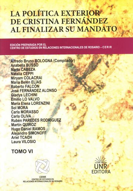 UNR Editora, Rosario 2015. Tomo VI, 517 páginas, ISBN: 978-987-702-096-0 