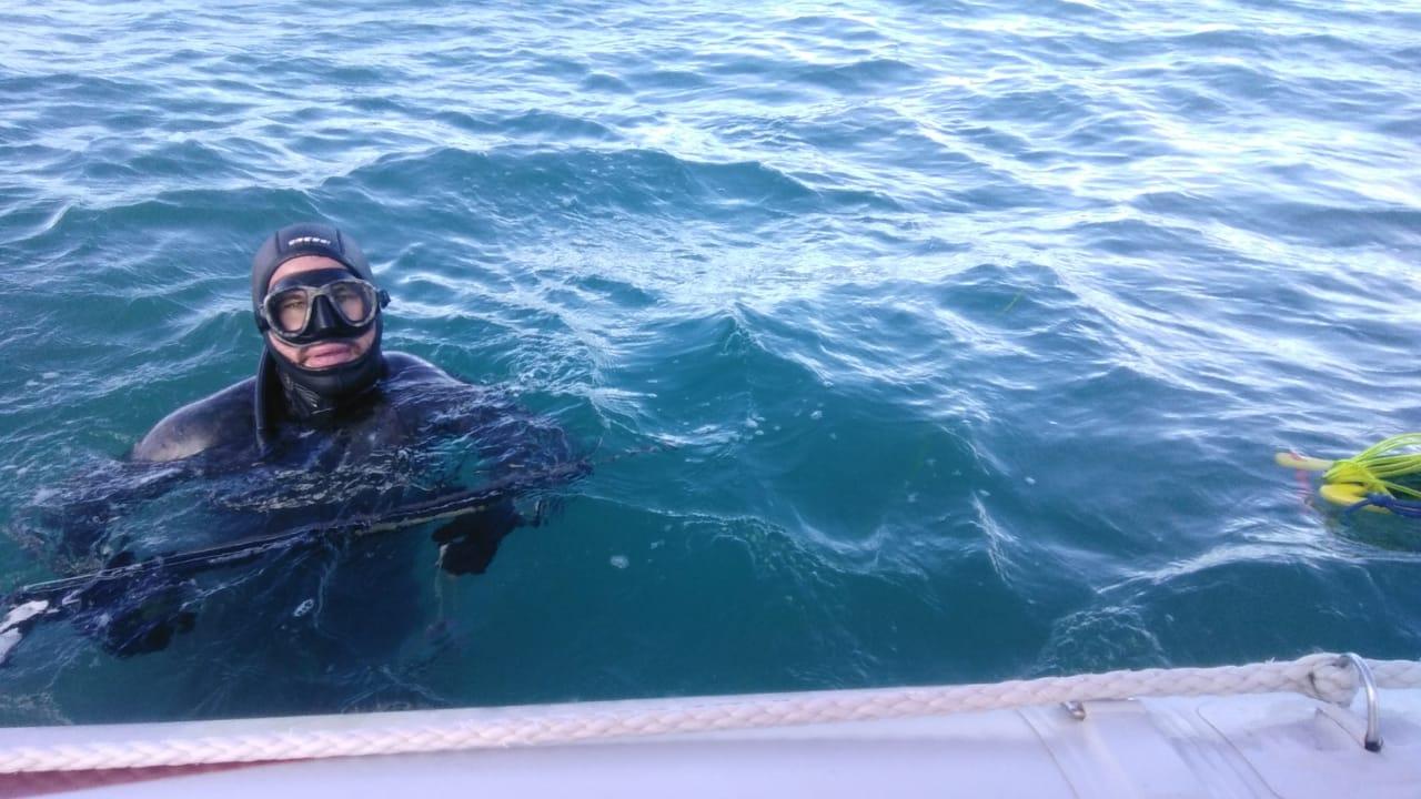 MARIANO OLAIZ, REPRESENTANTE DEL CLUB NÁUTICO ATLÁNTICO SUD, FUE CAMPEÓN DE PESCA SUBMARINA 