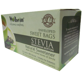 Caja saquitos endulzantes de Stevia