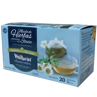 Caja Madera con Stevia Hebras y Saquitos