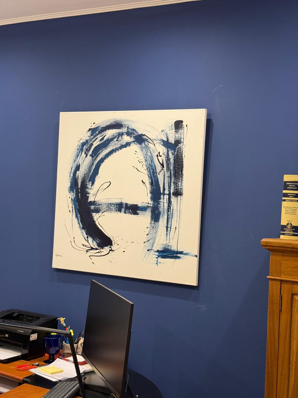 Técnica:  acrílico sobre lienzo. Medidas: 80 x 80