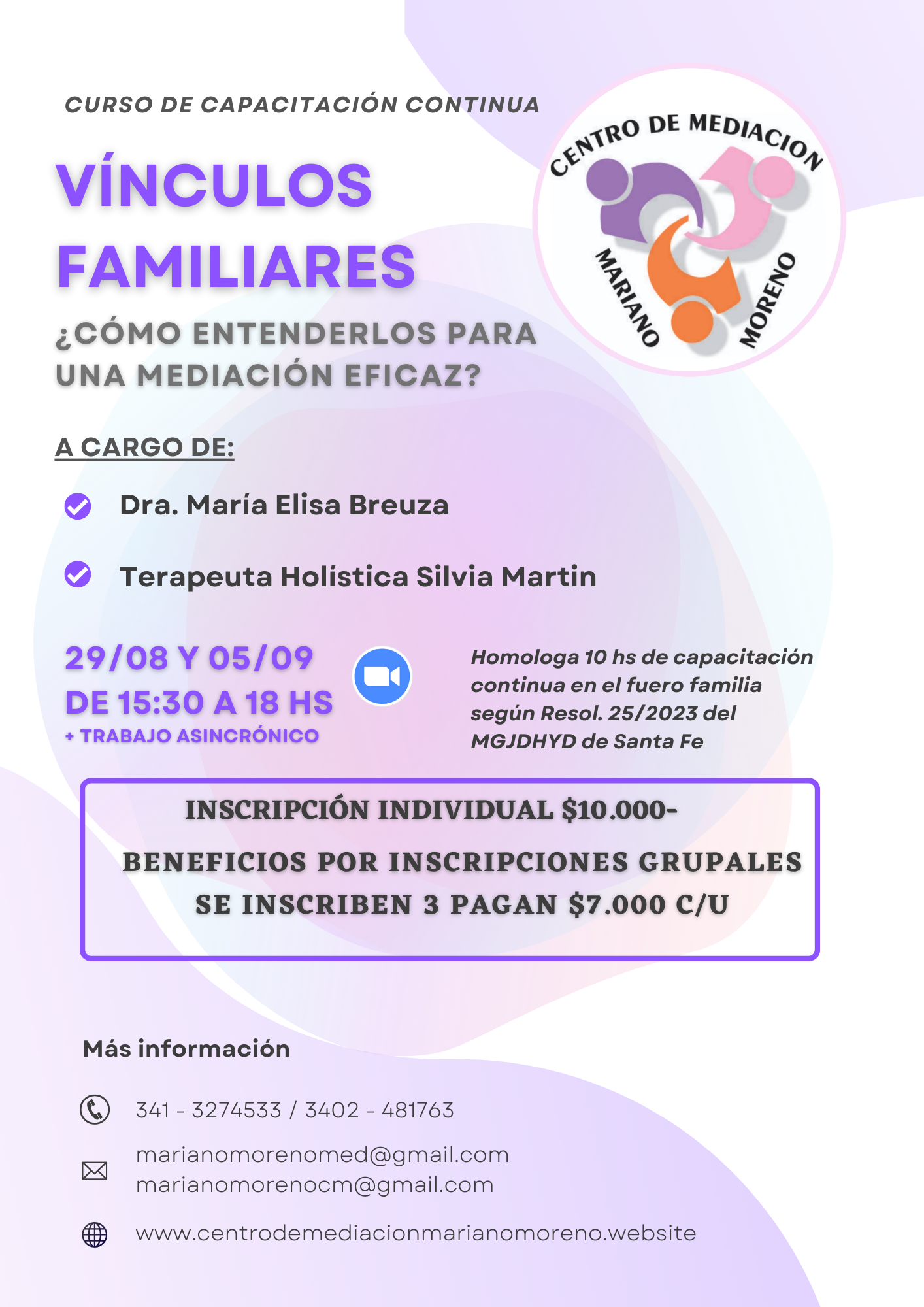 Curso "Vínculos Familiares. ¿Cómo entenderlos para una mediación eficaz?