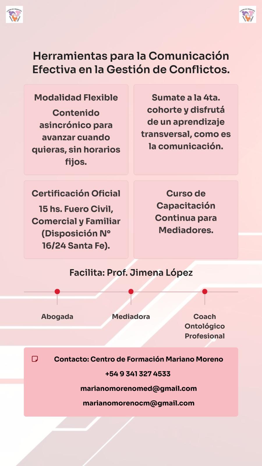 Herramientas para la comunicación efectiva en la gestión de conflictos. 4a cohorte. 