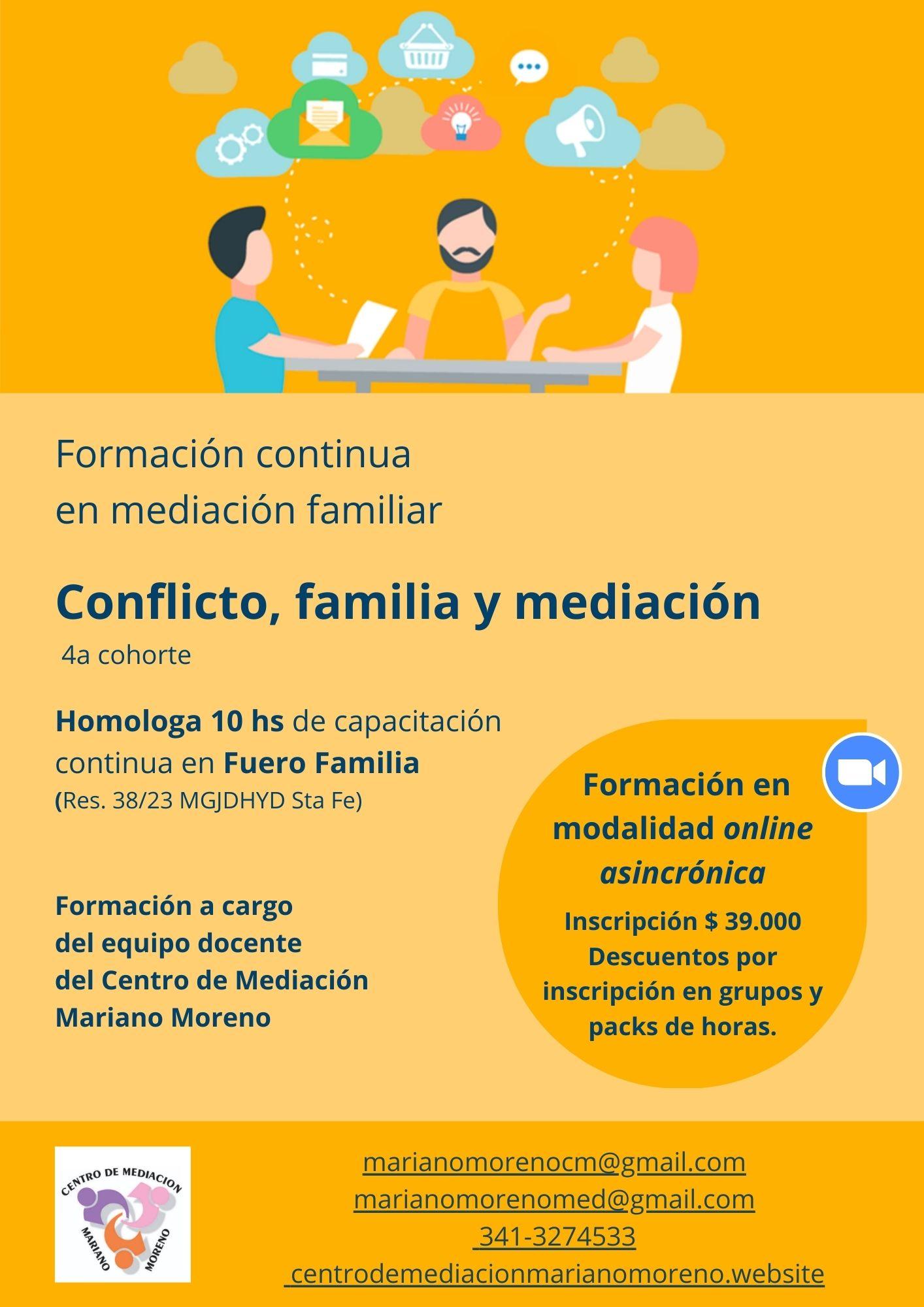 Conflicto, Familia y Mediación. 4a cohorte. 