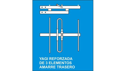 YAGI DE 3 ELEMENTOS REFORZADA