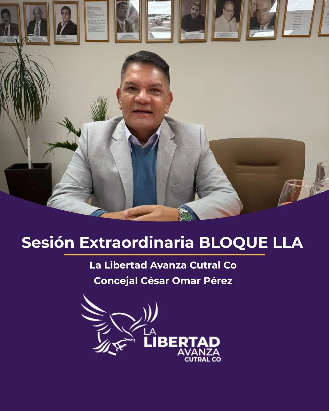 Concejal César Omar Pérez en el Concejo Deliberante