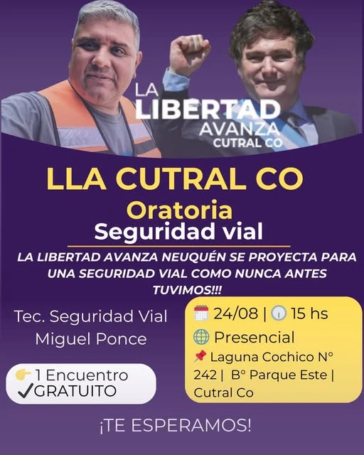 Oratoria sobre Seguridad Vial - LLA Cutral Co