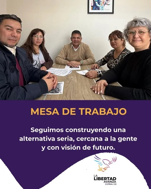Mesa de trabajo de La Libertad Avanza Cutral Co