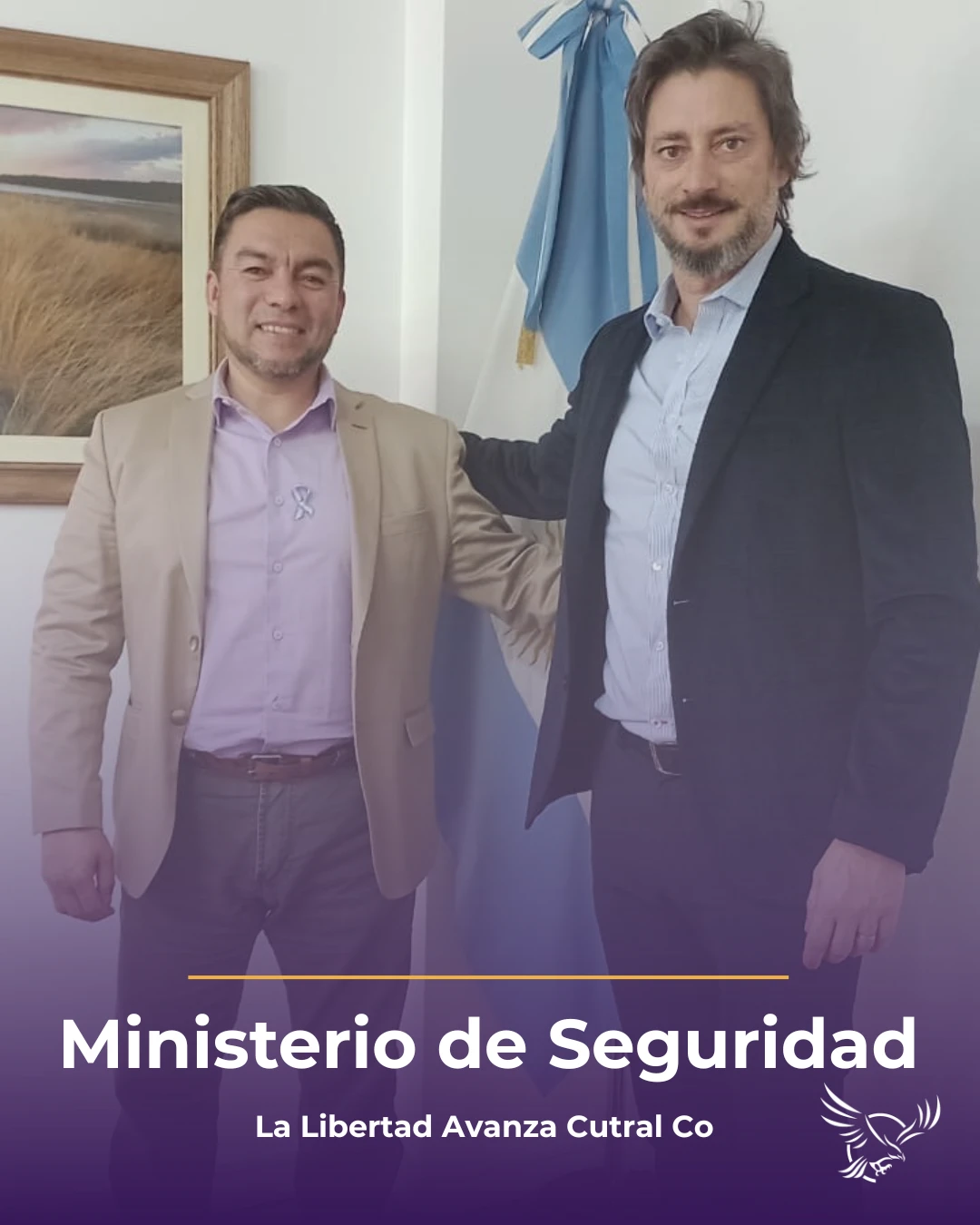Carlos Joaquín Figueroa con Martín Matzkin - Ministerio de Seguridad