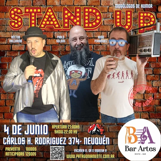 Flyer del show en Bar Artes el 4 de junio de 2026