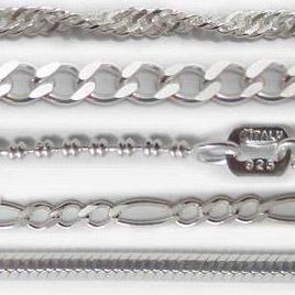Venat de Cadenas y Pulseras de Plata Italiana 925 al por Mayor