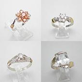 Venta de Anillos de Plata y Oro con Piedra Cubic, Onix por Mayor