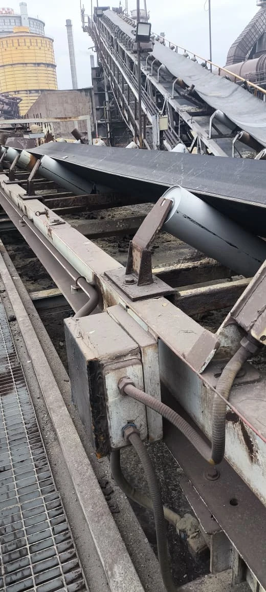 Cambio de rolos y banda de cinta transportadora
