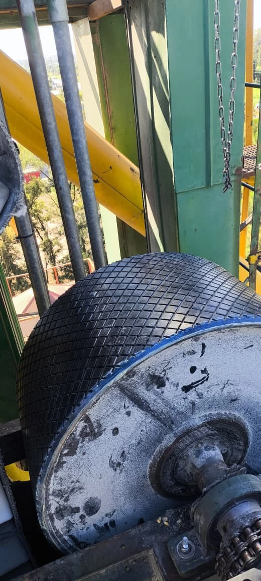 Engomado de rolo motriz de noria