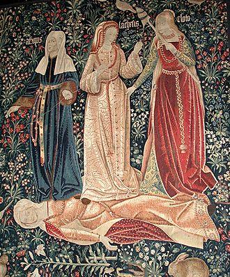 Tapiz flamenco, 1520 d.C. aprox., Victoria and Albert Museum, Londres.