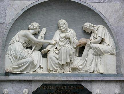 Relieve, tumba de Alexander von der Mark, por Johann Gottfried Schadow. Antigua Galería Nacional, Berlín