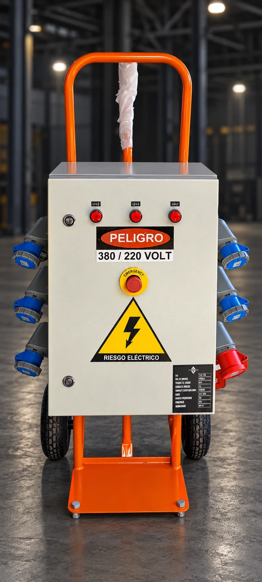 Instalación de componentes eléctricos en tablero modular