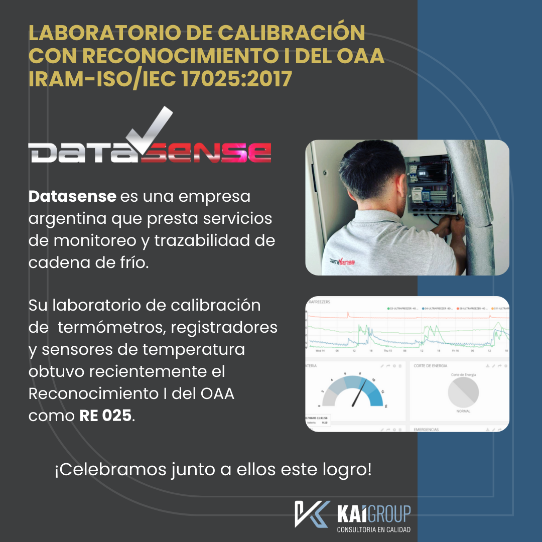 Datasense obtuvo el Reconocimiento I del OAA