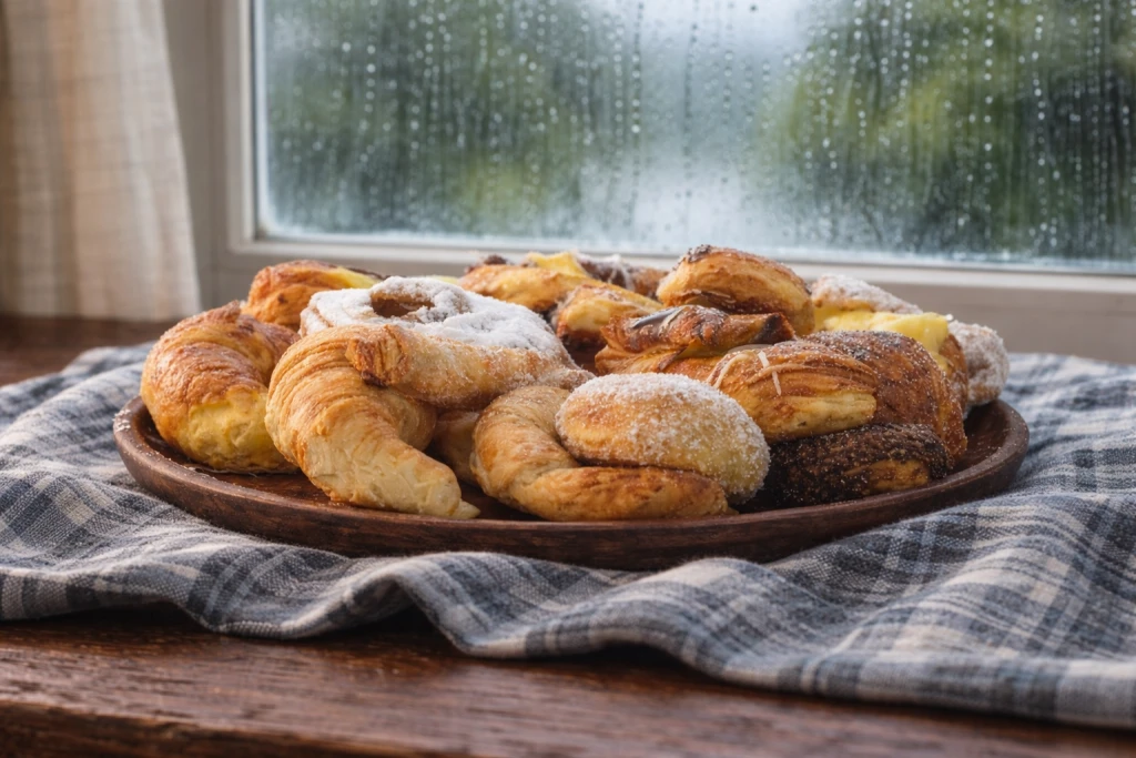 Variedad de panificados y pastelería