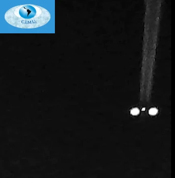 Así se ve un avión con visor nocturno