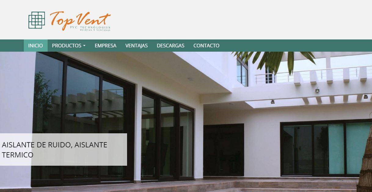Top Vent página diseñada por amiweb.mx