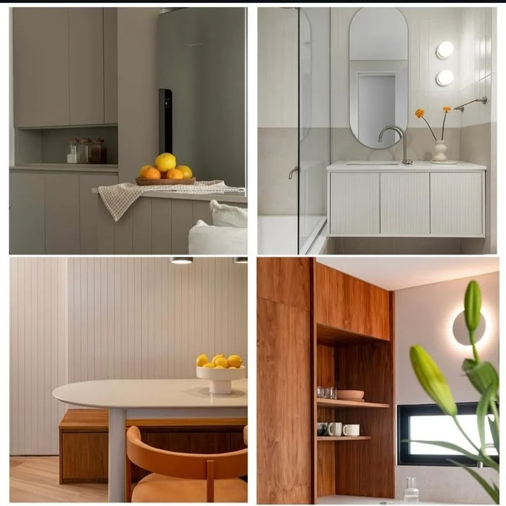 Muebles con acabado laqueado moderno