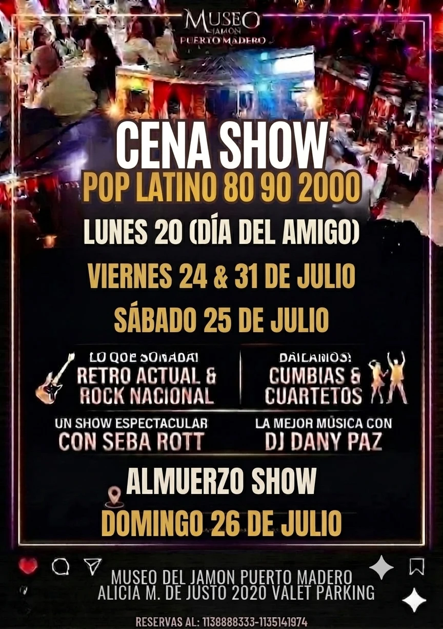 AGENDA PROXIMOS ALMUERZOS SHOW