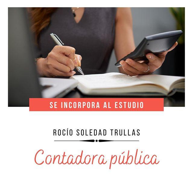Bienvenida Dra. Rocío Soledad Trullas - Contadora pública