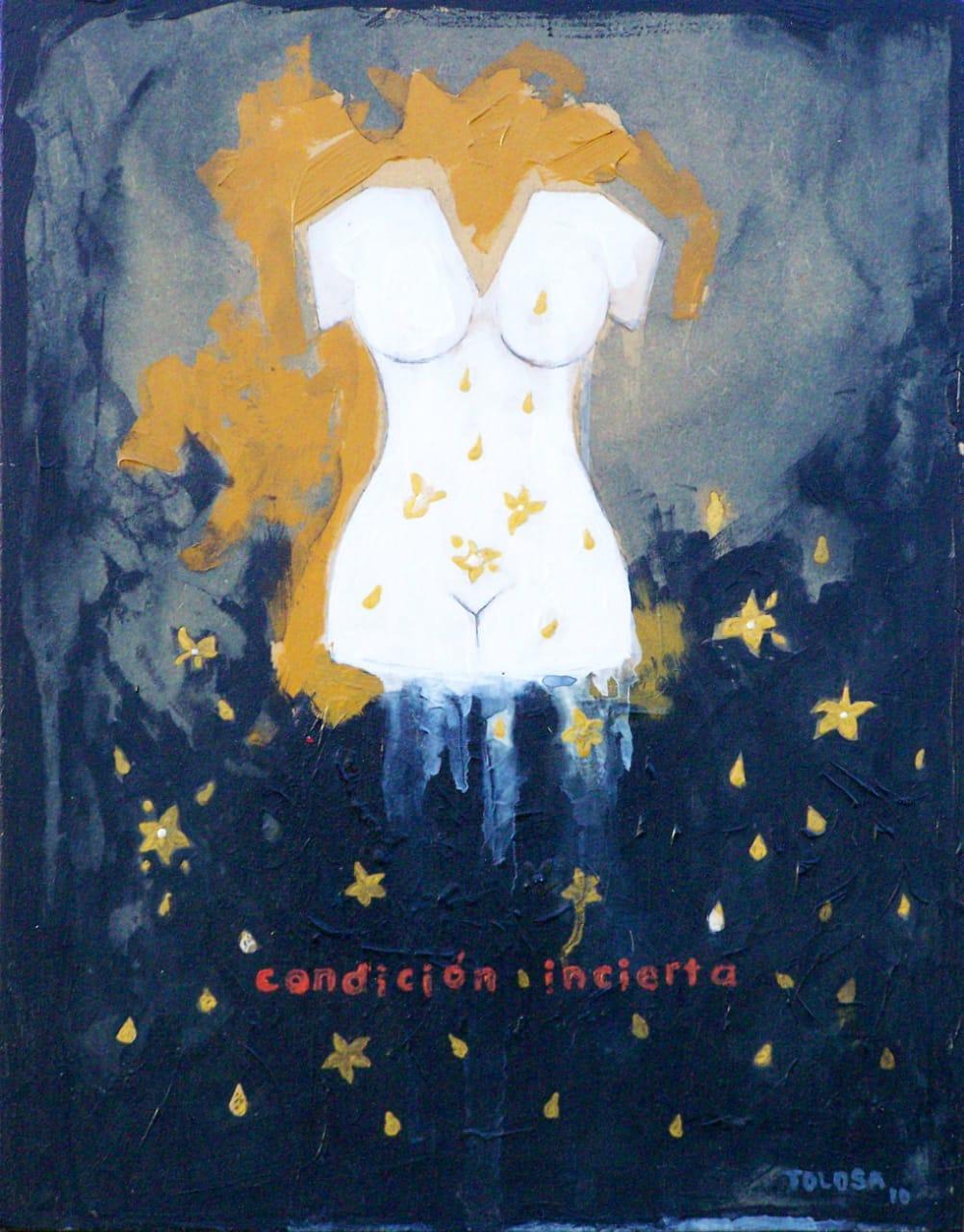 Técnica mixta sobre mdf. 36x28 cm.