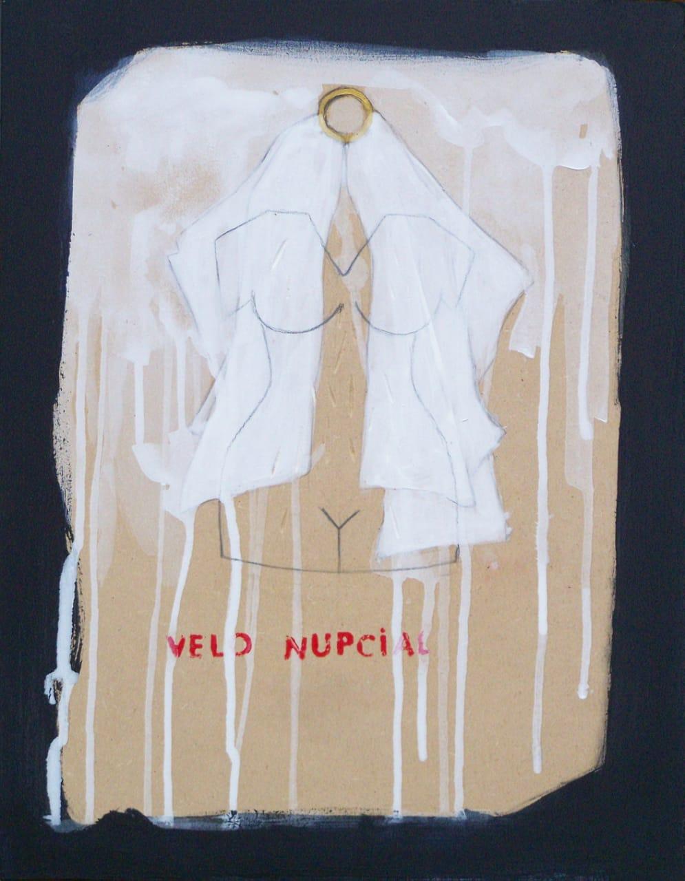 Acrílico y lápiz sobre mdf. 36x28 cm.