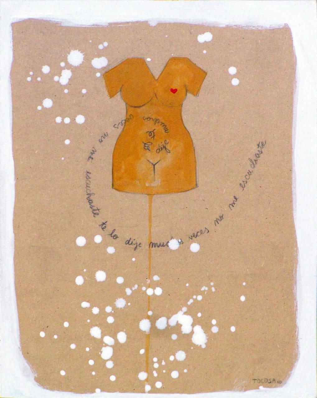 Acrílico y lápiz sobre mdf. 36x28 cm.