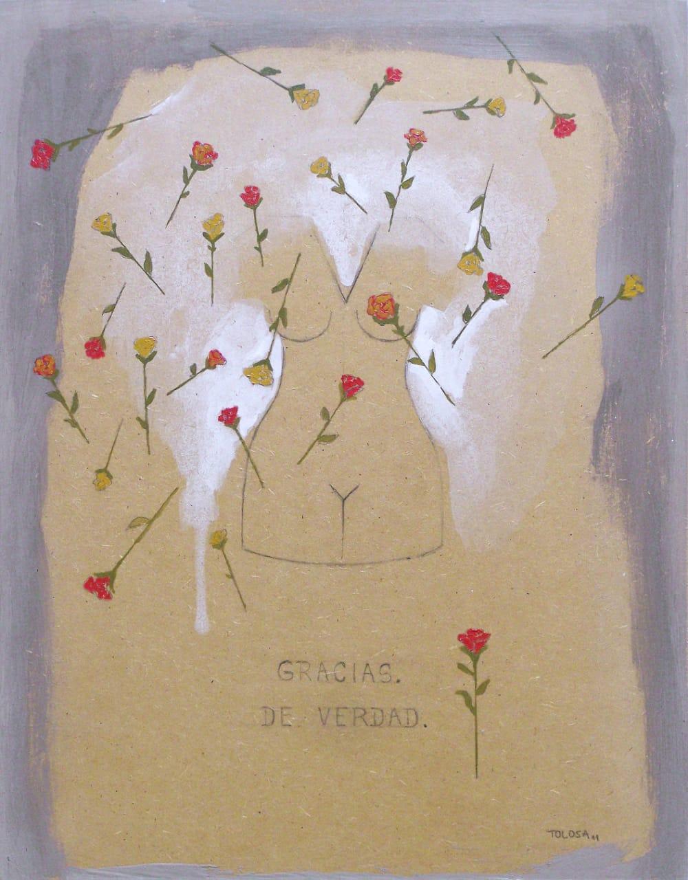 Acrílico y lápiz sobre mdf. 36x28 cm.