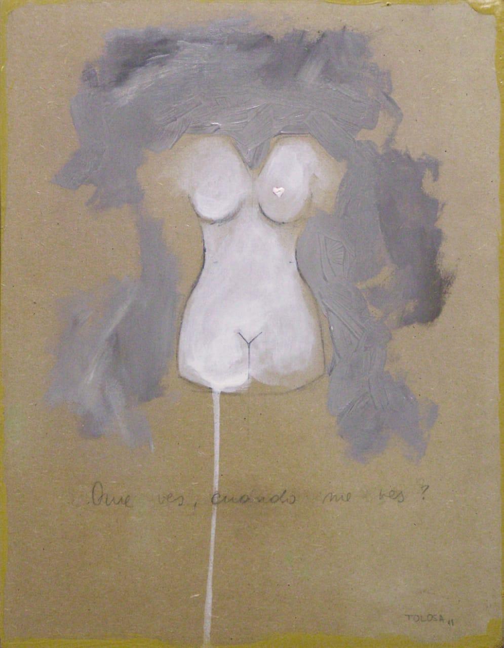 Acrílico y lápiz sobre mdf. 36x28 cm.
