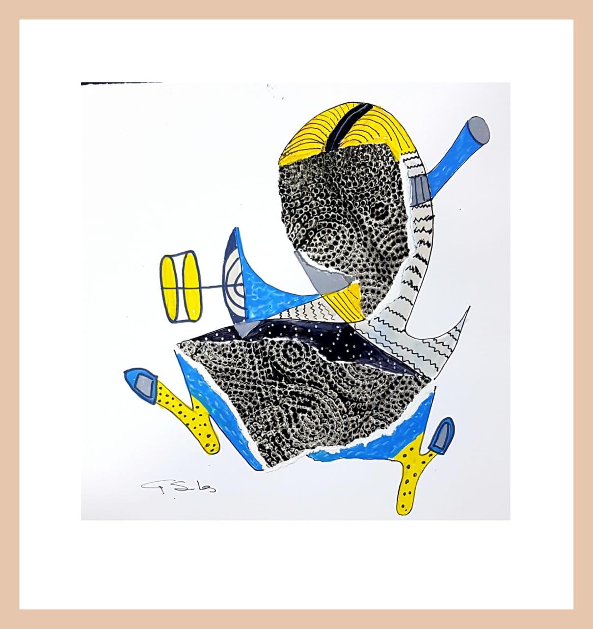 Técnica mixta. 20x20 cm.