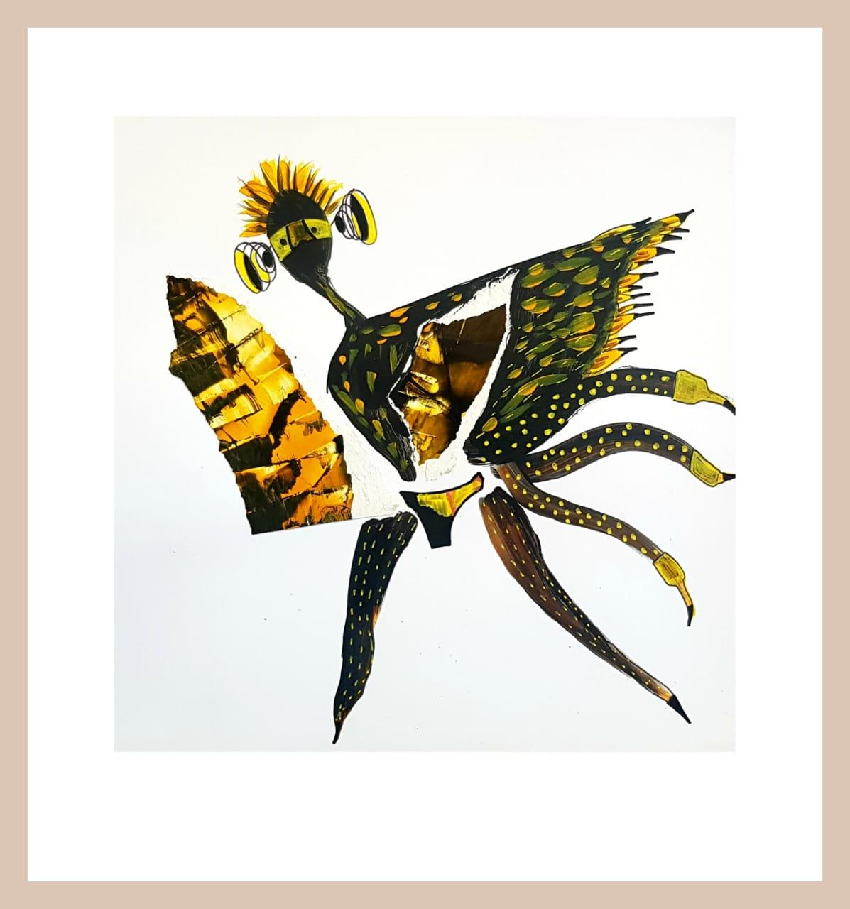 Técnica mixta. 20x20 cm.