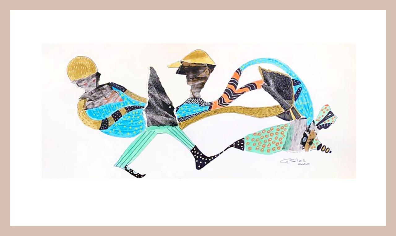 Técnica mixta. 20x45 cm.