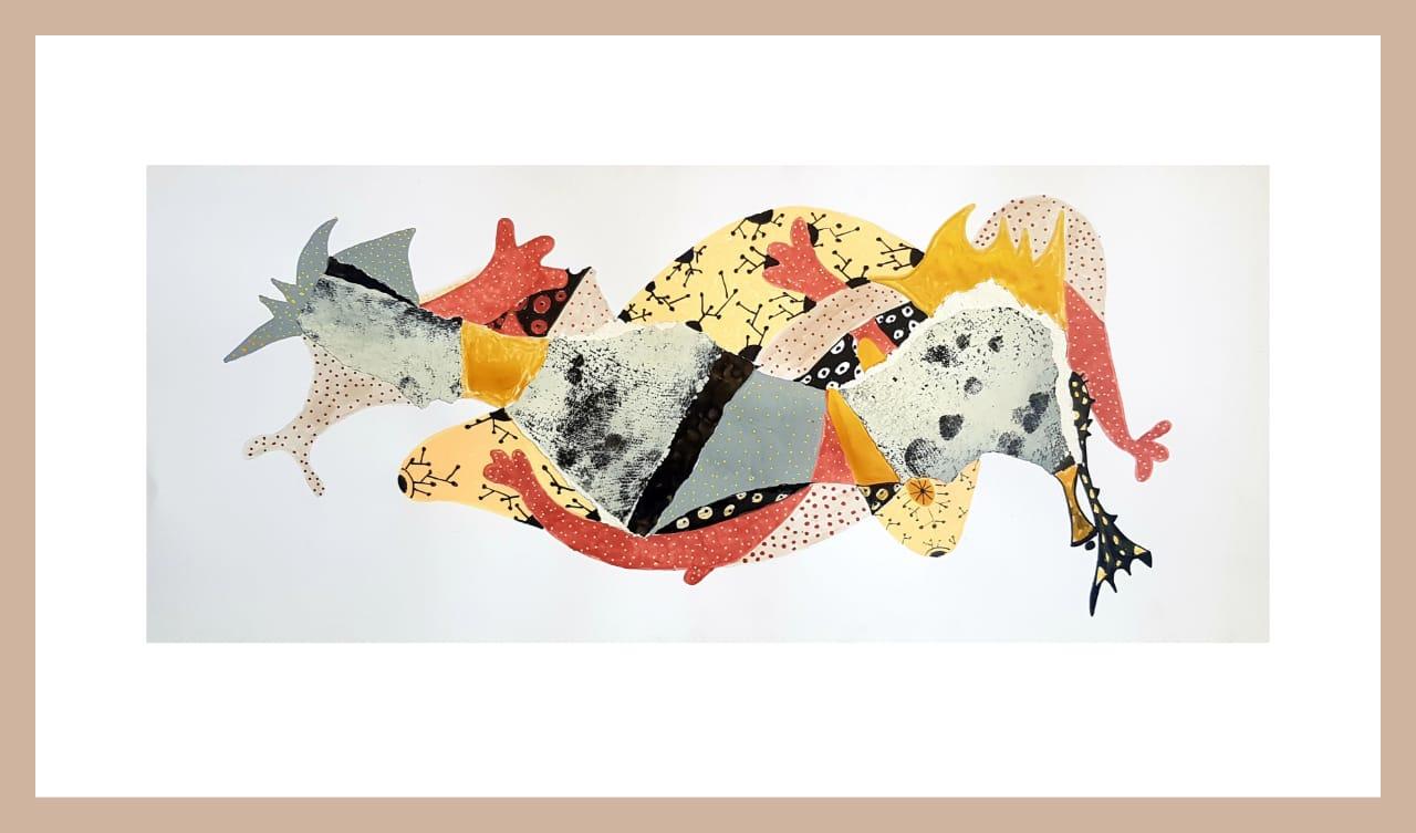 Técnica mixta. 20x45 cm.
