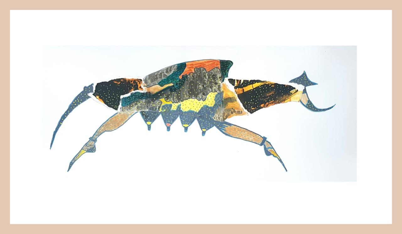 Técnica mixta. 20x45 cm.
