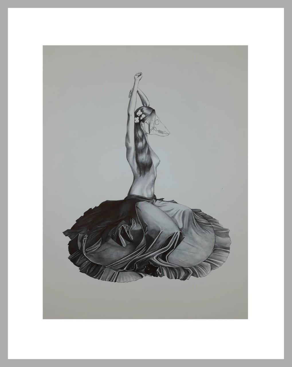 Dibujo en birome sobre papel. Medidas : 46x36  cm.