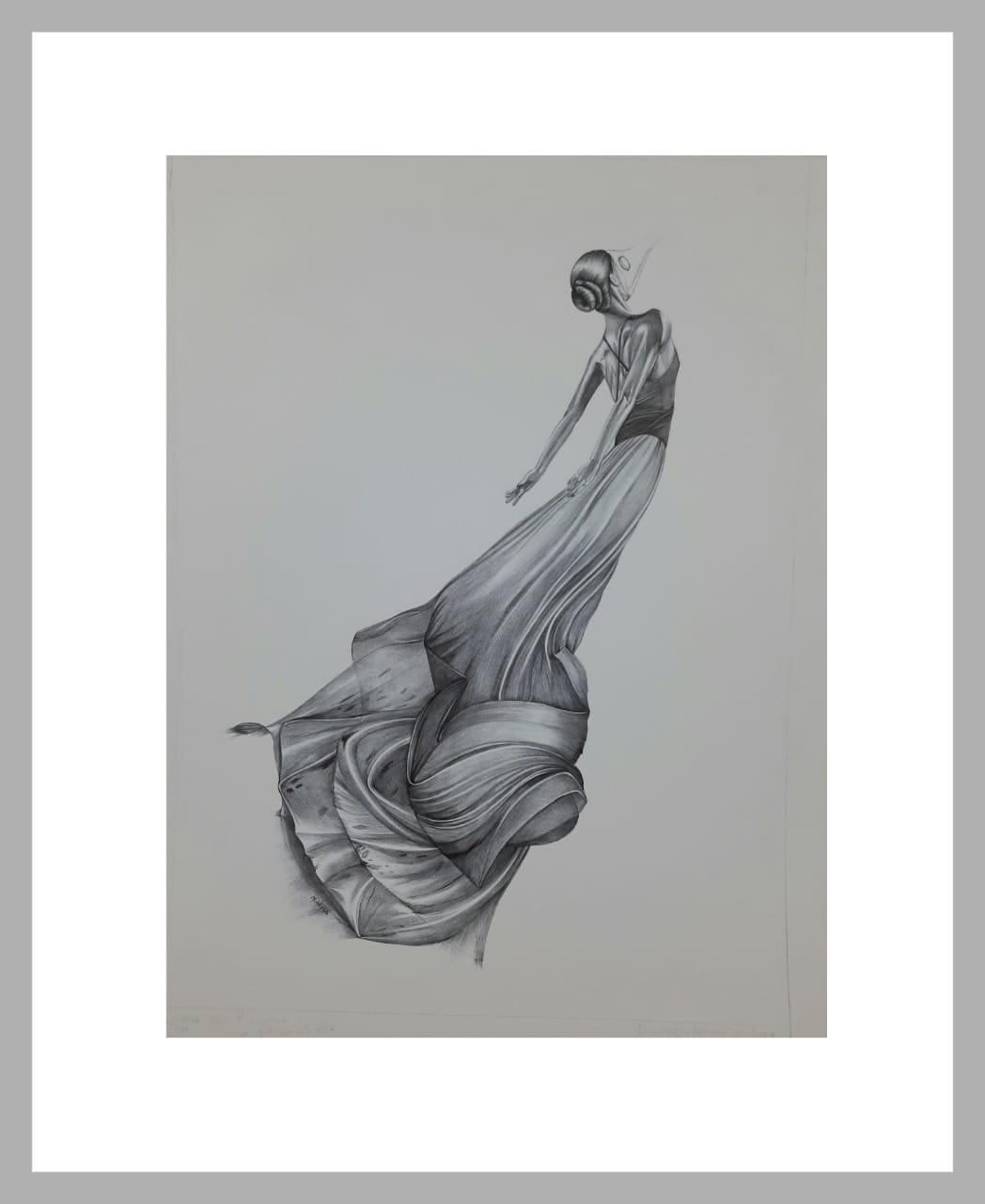 Dibujo en birome sobre papel. Medidas : 46x36  cm.