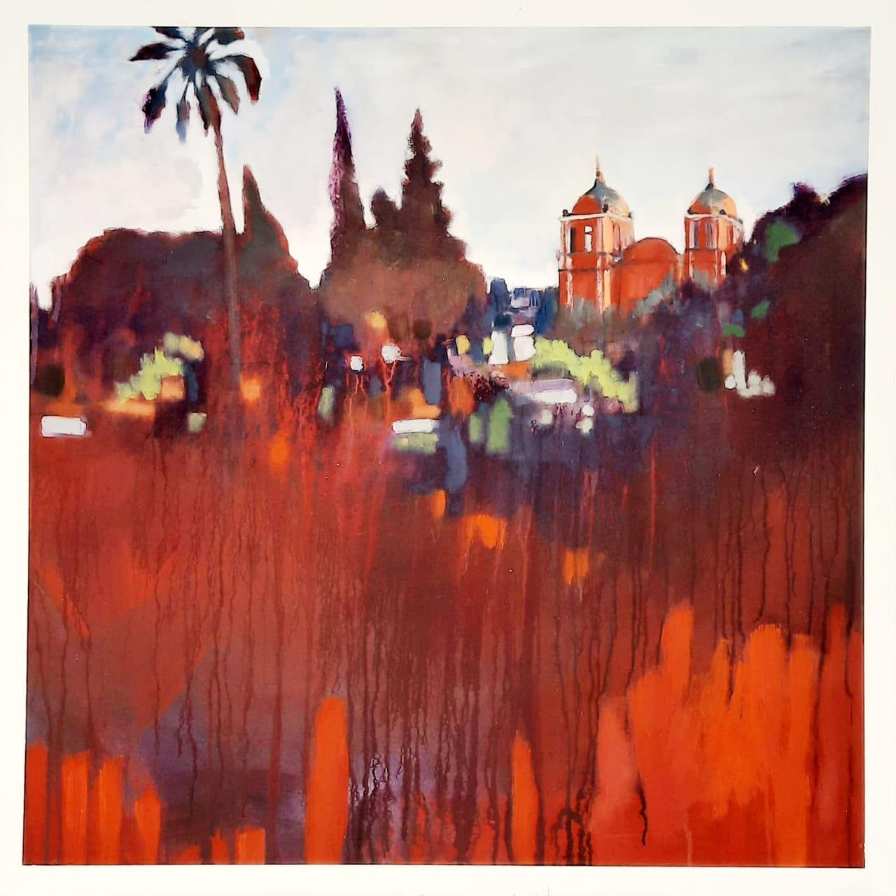 Acrílico sobre lienzo. Meidas: 100x100  cm.