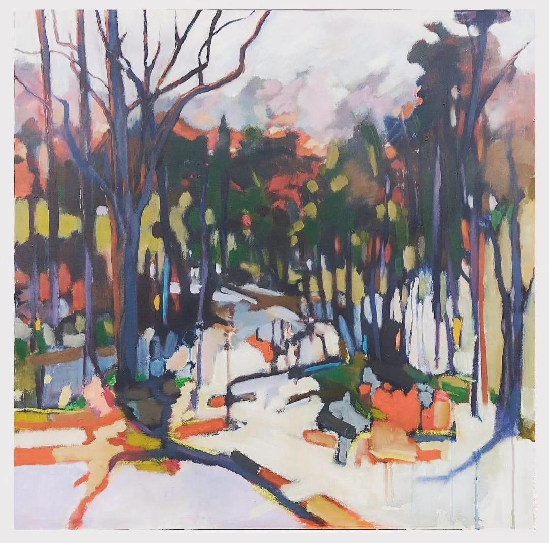 Acrílico sobre lienzo. Meidas: 100x100  cm.