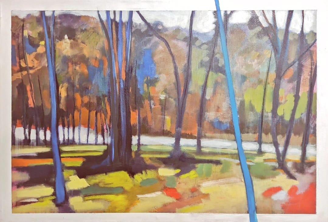 Acrílico sobre lienzo. Meidas: 70x90  cm.