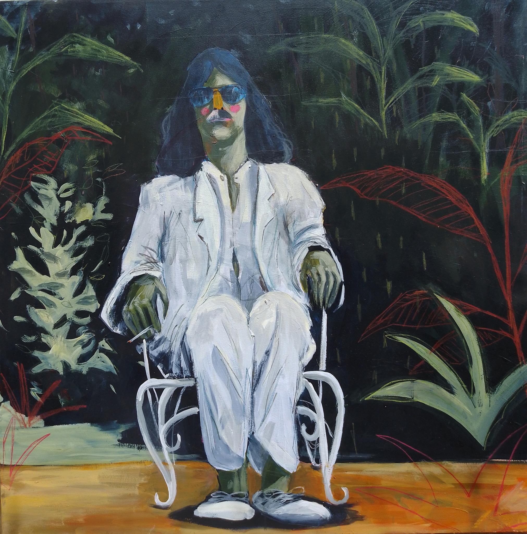 Técnica: acrílico sobre lienzo. Medidas: 100x100 cm
