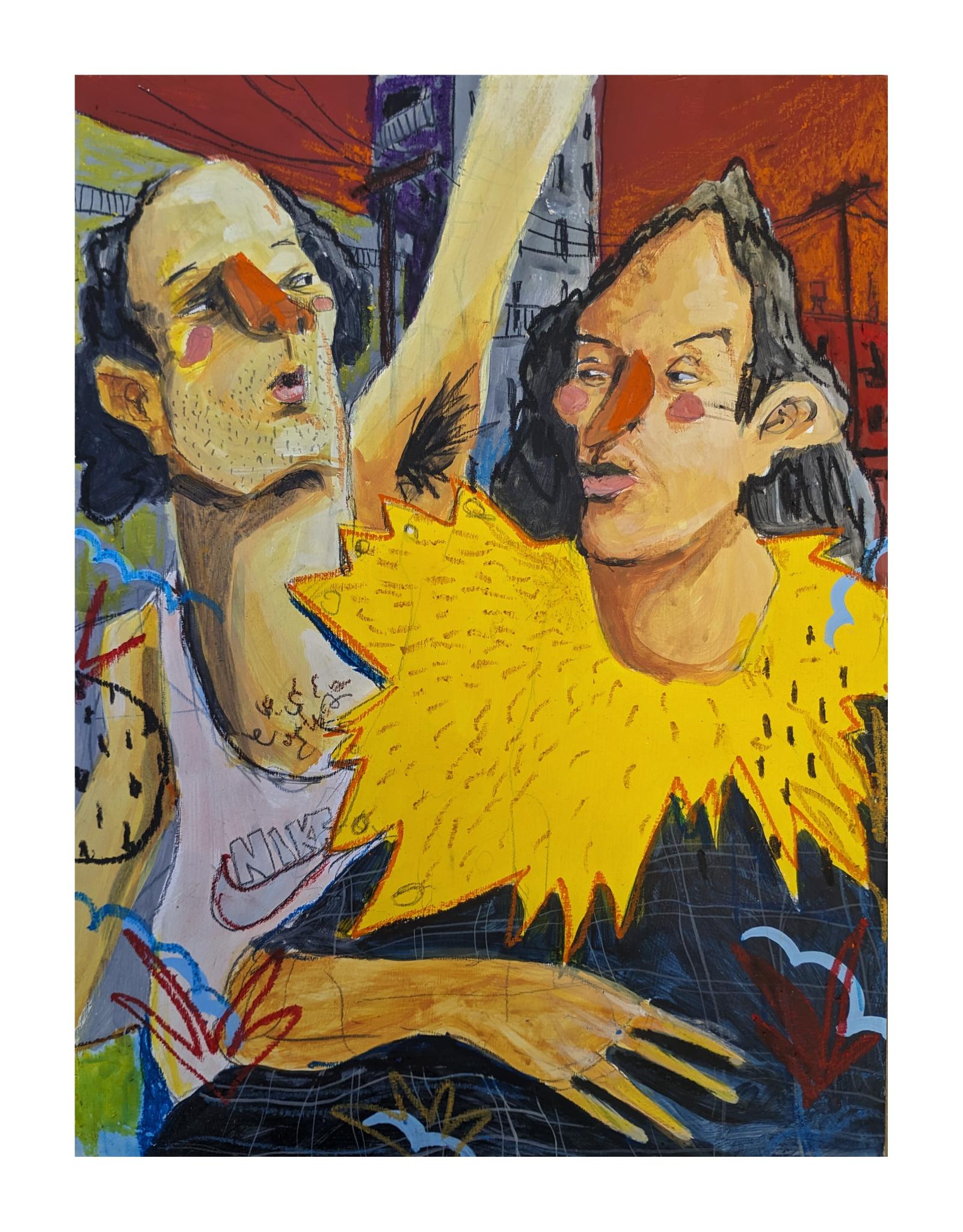 Técnica mixta sobre madera.Medidas: 40x30 cm