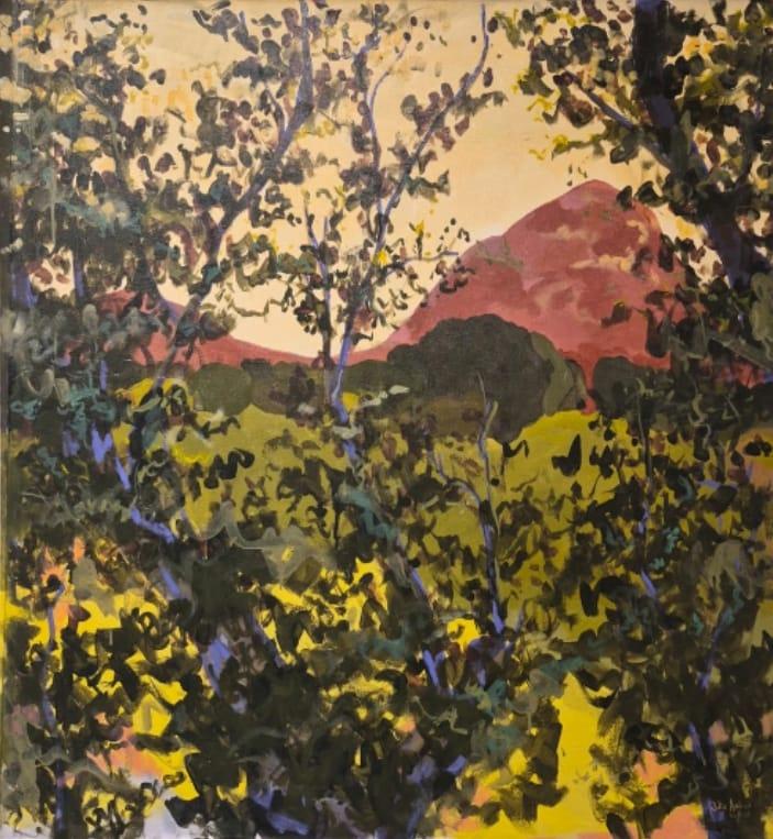 Acrílico sobre lienzo. Medidas:  88x88 cm.