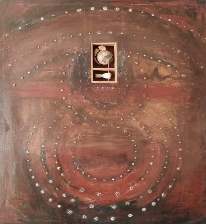 Técnica mixta sobre lienzo. Medidas: 103x84 cm.. 2019