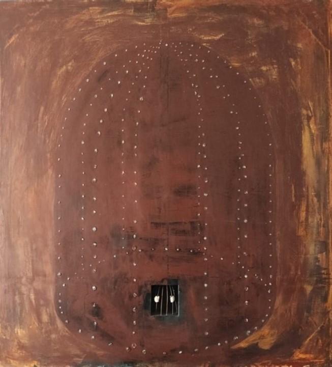 Técnica mixta sobre lienzo. Medidas: 103,5x103,5 cm.. 2019