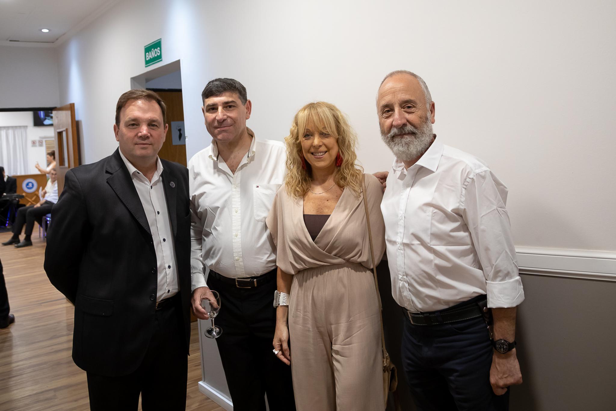 Artista con Directivo del CPMCP, Director Museo Caraffa, Axel Smulovit martillero judicialz